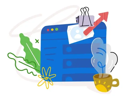 Ilustración para la búsqueda de empleo